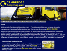 Tablet Screenshot of cambridgerecycling.com